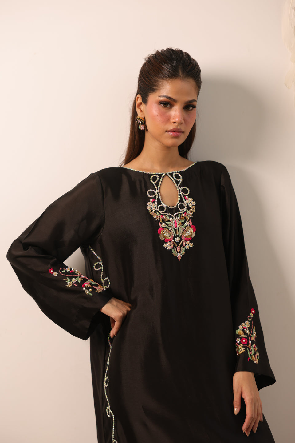 Black floral