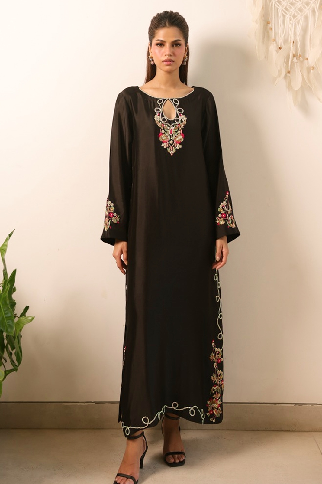Black floral